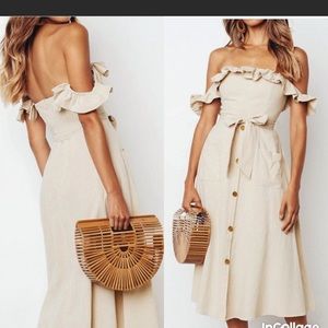 NWT Cupshe off the shoulder sundress